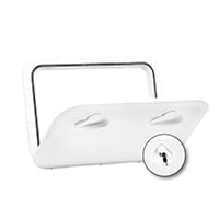 Lalizas TOP LINE Hatch w/ Lock, White, 315mm x 440mm