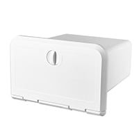 Lalizas Storage Hatch for VHF/RadioCD, 180mm x 285mm x 255mm , White
