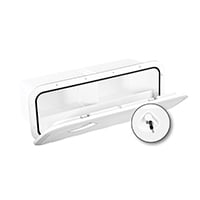 Lalizas TOP LINE Storage Hatch, w/ Lock, White, 243mm x 607mm