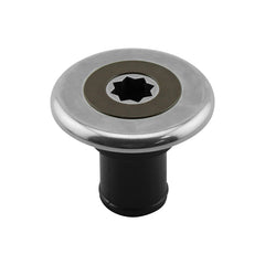 Lalizas INOX Deck Filler 2" (38 mm), with Brown Cap, for Waste