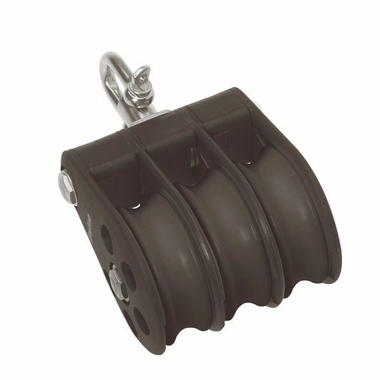 Barton Size 6 64mm Plain Bearing Pulley Block Triple Swivel - N06-330