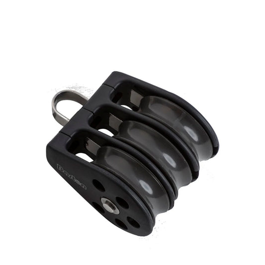Barton Size 3 45mm Plain Bearing Pulley Block Triple With Fixed Eye