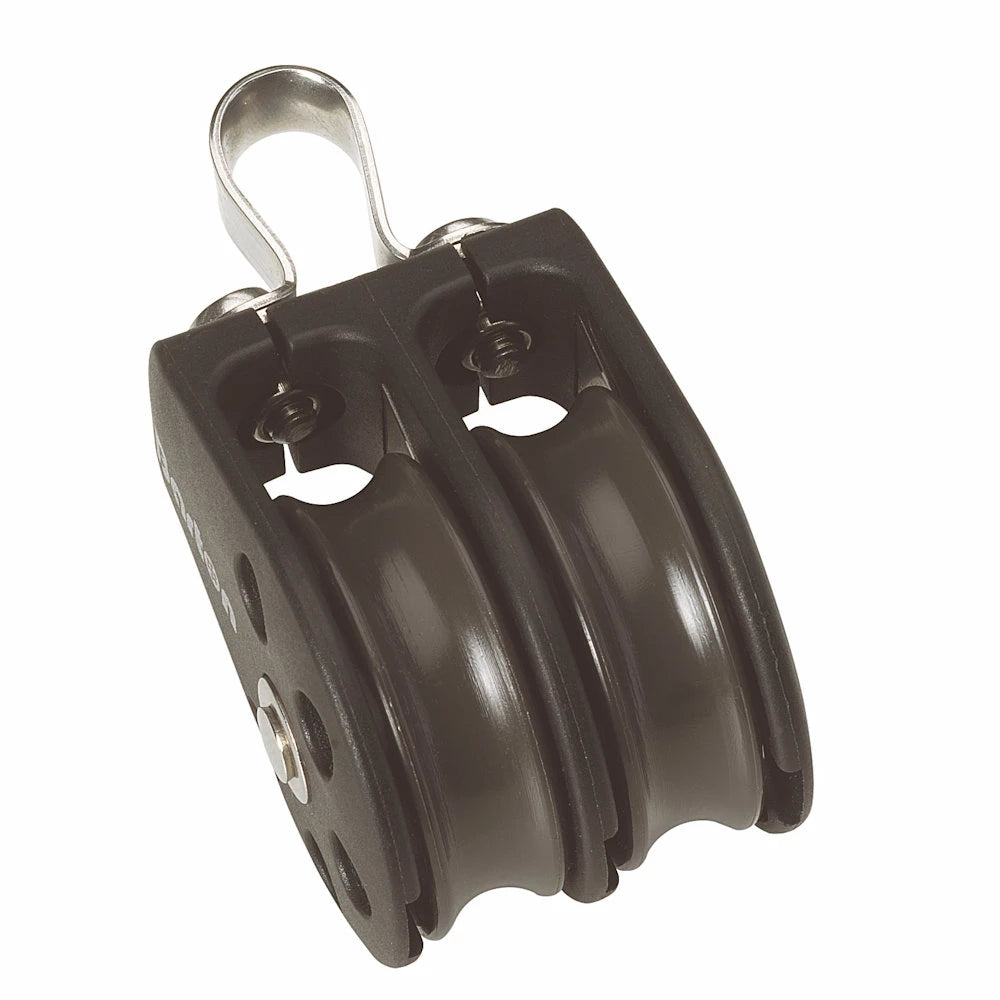 Barton Size 3 45mm Plain Bearing Pulley Block Double With Fixed Eye