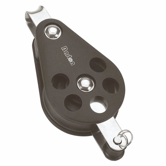 Barton Size 6 64mm Plain Bearing Pulley Block Single Fixed Eye & Becket - N06-111