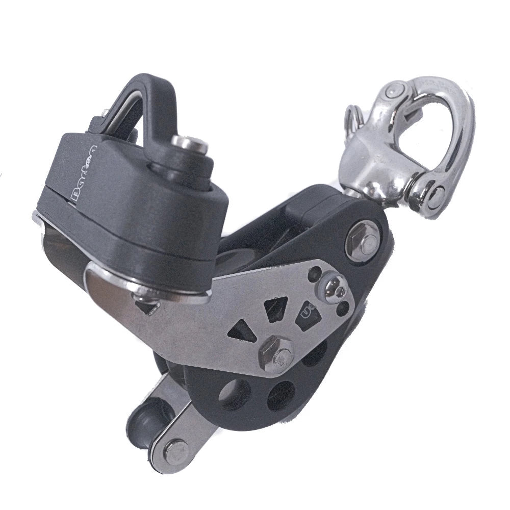 Barton Size 5 38/64mm Plain Bearing Pulley block Fiddle Snap Shackle Becket & Cam - N05-541