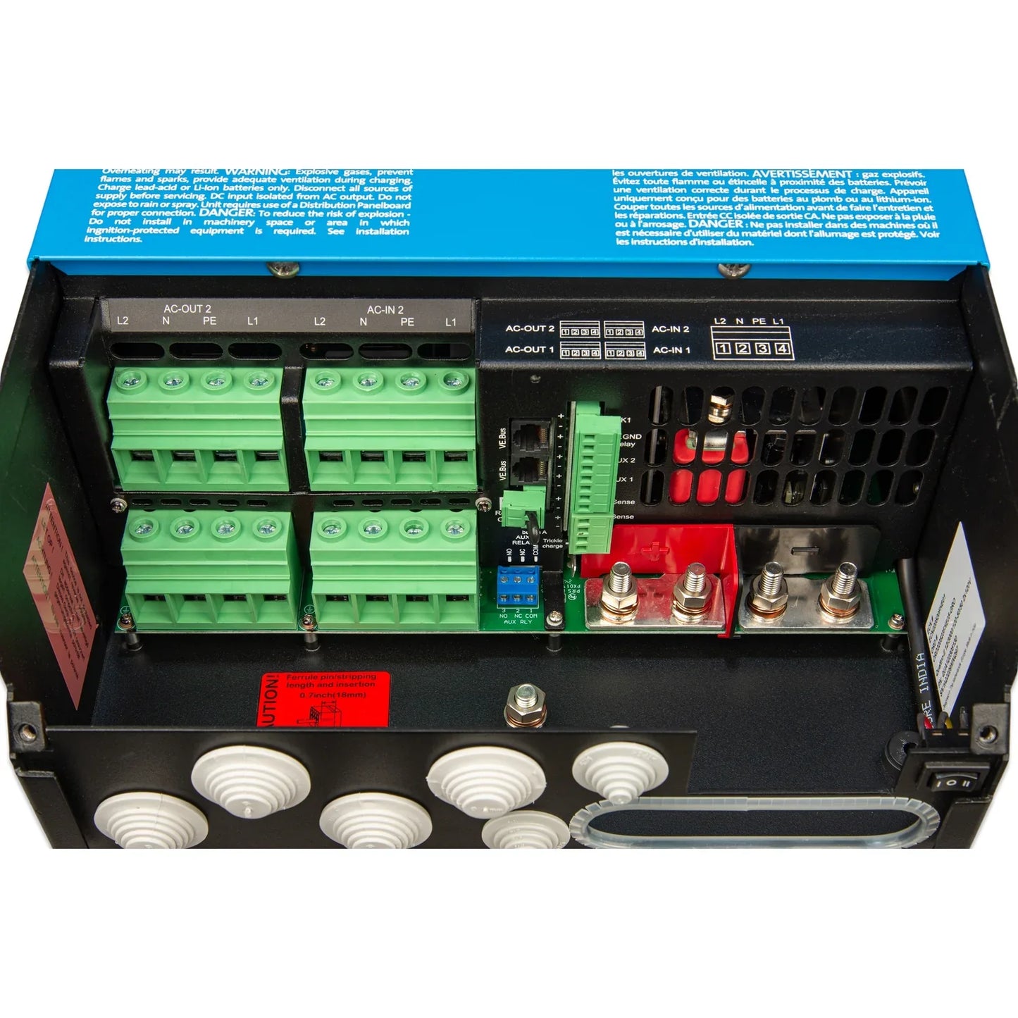 Victron Quattro-II 12/3000/120-50/50 2x120V - QUA122305130