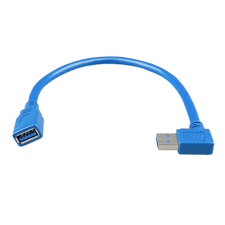 Victron USB extension 0.3m cable one side right angle - ASS060000100