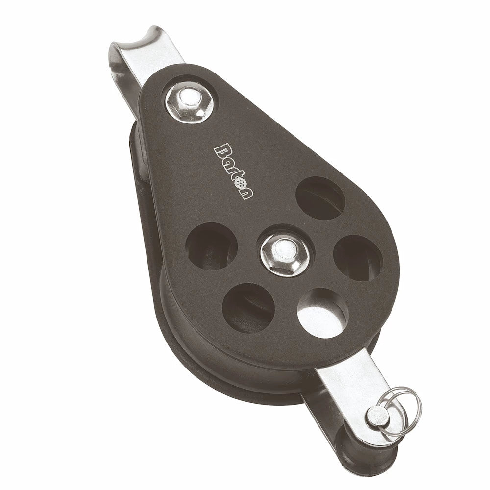 Barton Size 5 54mm Plain Bearing Pulley Block Single Fixed Eye & Becket - N05-111