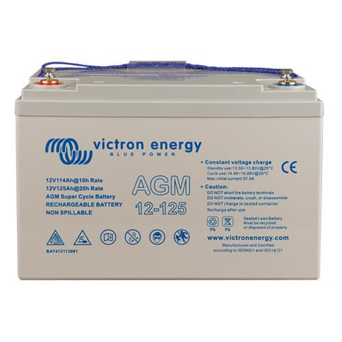 Victron AGM 12V/125Ah Super Cycle battery M8 - BAT412112081