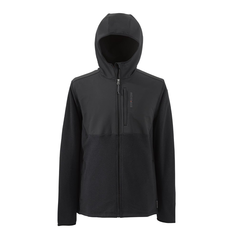 Grundens Bering Fleece Pro Full-Zip Hoodie - Black - Size XL