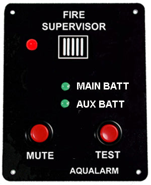 Aqualarm Fire Supervisor Monitor Panel