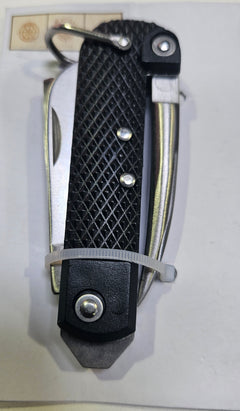 Rigging Knife Stainless Steel Black Handle