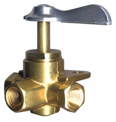 Fairview Valve 3-Way 1/4" Fpt W/Bracket