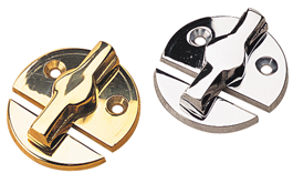 Seadog Button Door Polished Brass