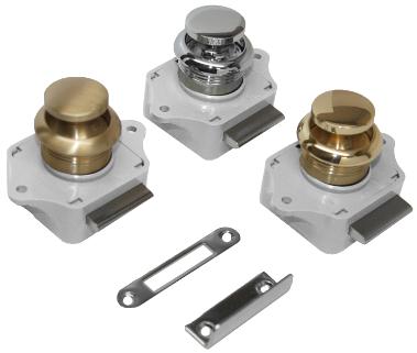 Seadog Latch Rim P'Button Polishbrass