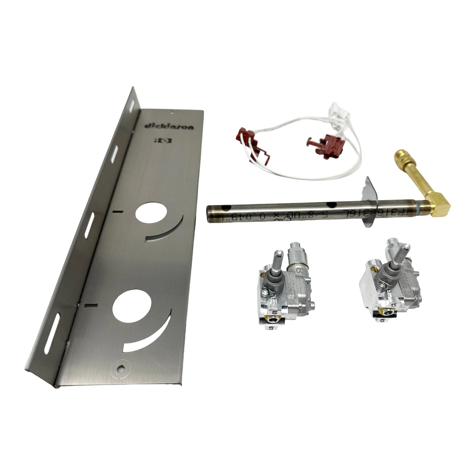 Dickinson Small & Large Burner Valve Set/Manifold/Control Panel - 2 Burner Drop - in Cooktop (23 - 095) - Steveston Marine and Hardware