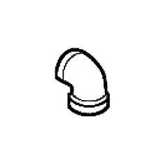 Sealand PVC Street Elbow 1-1/2" X 90* (231161)