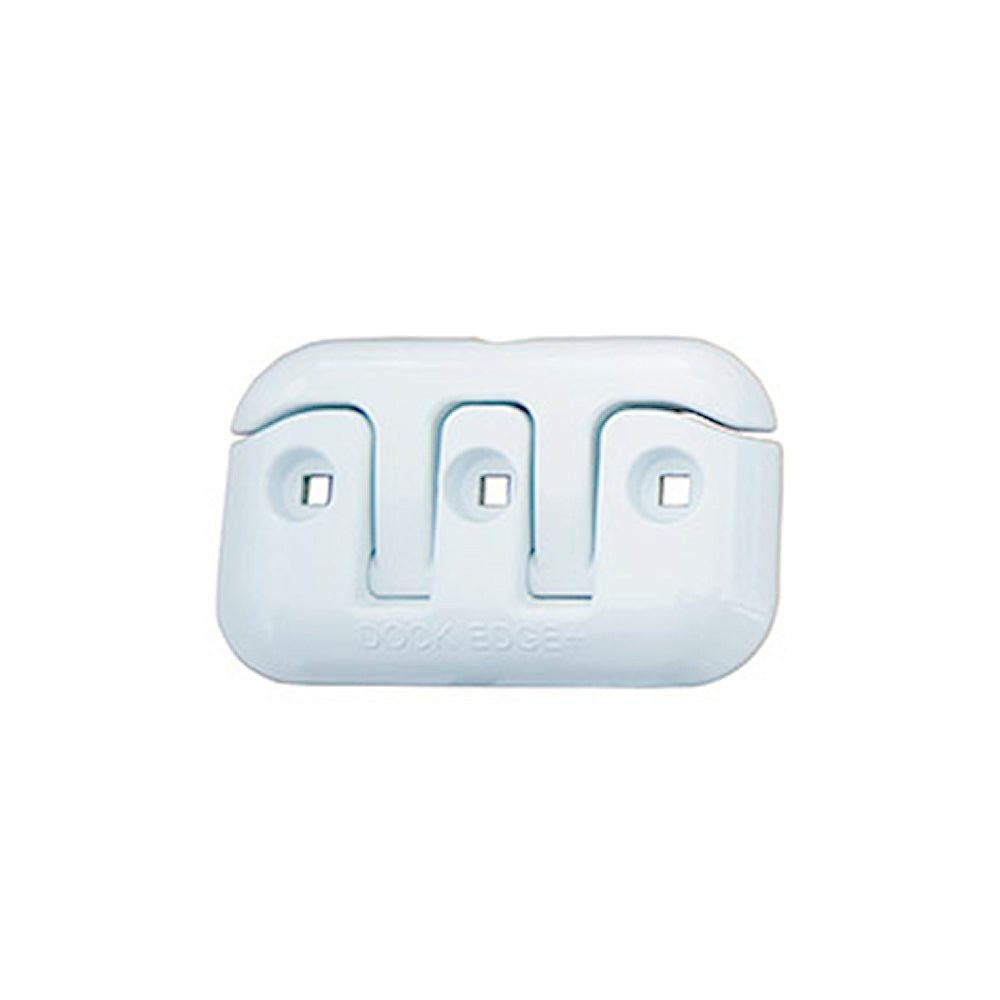 Dock Edge Flip Up Cleat 8 Powder Coated White Almag 35 Aluminum - Steveston Marine and Hardware