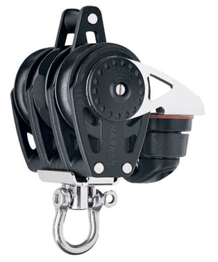 Harken 40mm Triple Carbo Ratchet w-Cam Cleat & Becket