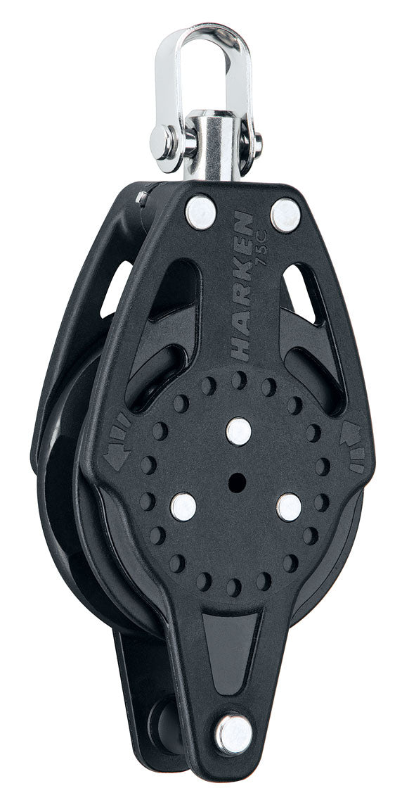 Harken 75mm Carbo Ratchamatic Block With Becket-2681
