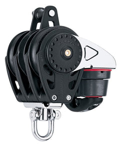 Harken 75mm Triple Carbo Ratchamatic Block w - Cam & Becket - Steveston Marine and Hardware