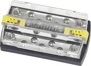 Blue Sea Systems DualBus Plus 150A BusBar - 1/4" - 20 Stud 5 Gang - 2722 - Steveston Marine and Hardware