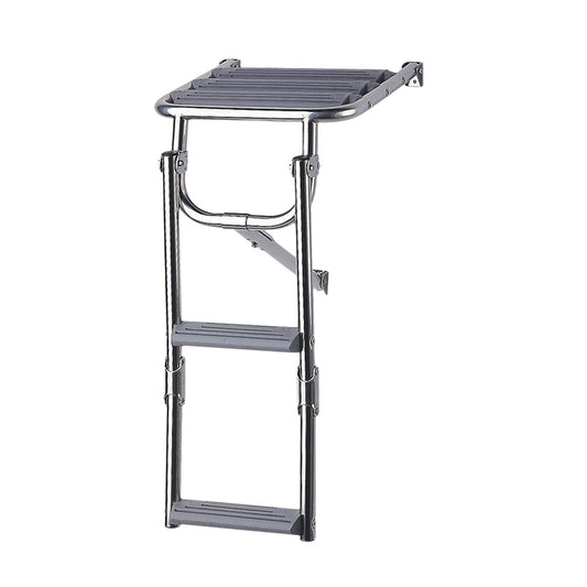 Lalizas Platform Ladder, Inox 316, 2 Plastic Steps, L600 x W325mm