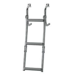 Lalizas Foldable Ladder for Narrow Transom, 2+1 Steps, Inox 316, 90-degrees, L575