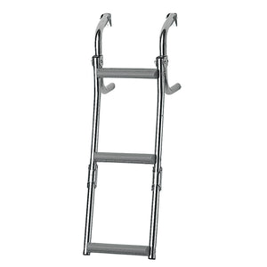 Lalizas Foldable Ladder for Narrow Transom, 2+1 Steps, Inox 316, 90-degrees, L575