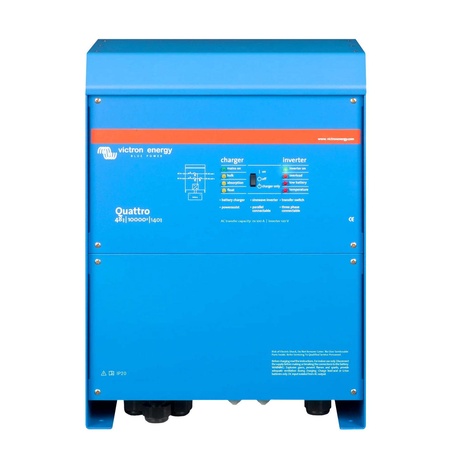 Victron Quattro 48/10000/140-100/100 120V VE.Buus UL - QUA483100102