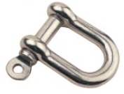 Cruiser Hardware 1/4 316 Stainless Steel D Shackle Scw Pin