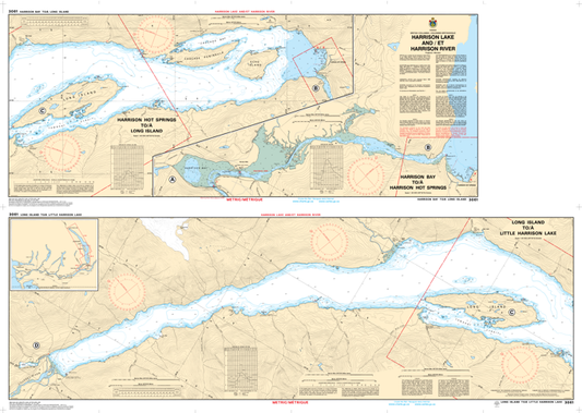 Chart 3061 - Harrison Lake and/et Harrison River
