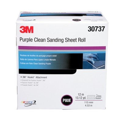 3M Marine P80E Hookit Purp.Cln Sht.Roll