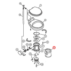 sealand pedestal cover-tall-bone (310112)