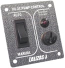 Lalizas Pump Switch ON-OFF-MON, w/ Light, Inox 316, Charcoal, 12/24V