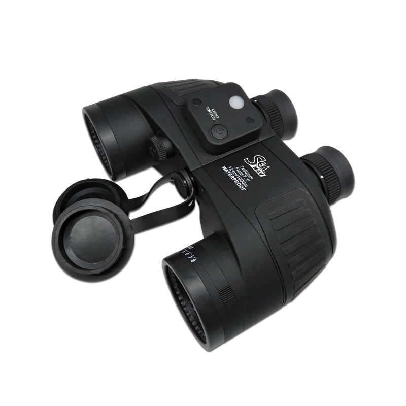 Lalizas SEA NAV Binoculars, Individual Focus, 7x50, w/ Compass, Waterproof, Floating