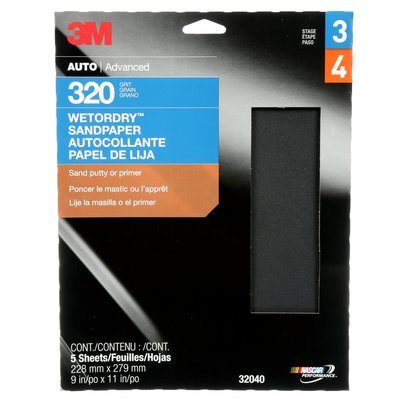 3M Marine P320 Imperial Wet Or Dry Sheet