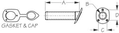 seadog cap & gasket for 325175/235