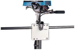 seadog bracket motor rail mnt black poly