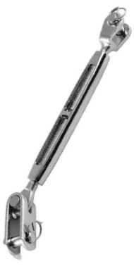 Bluewave Ch/Br Turnbuckle Fork/Tog 1/4 Thread