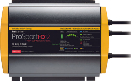 ProMariner Prosport HD Series Batttery Charger 12 Amps 2 Bank