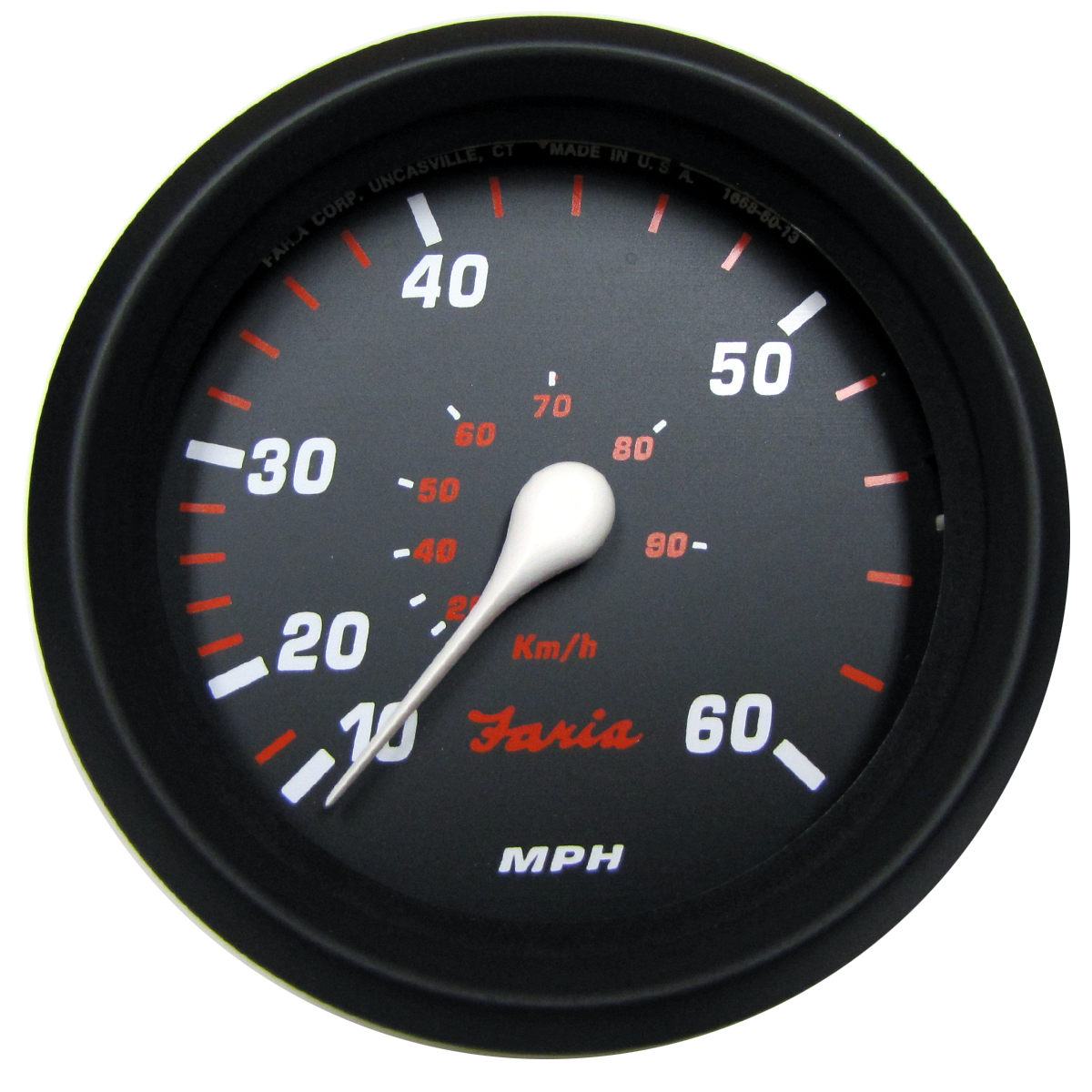 Faria Professional Red Speedometer 60 Mph - 34611