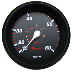 Faria Professional Red Speedometer 60 Mph - 34611