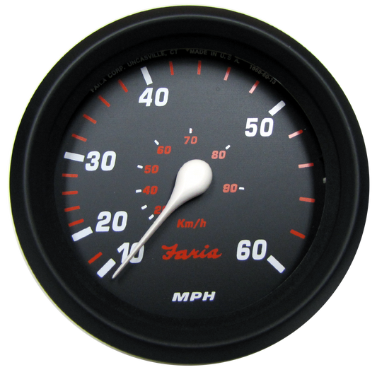 Faria Professional Red Speedometer 60 Mph - 34611