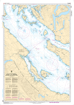 Chart 3513 - Strait of Georgia, Northern Portion/Partie Nord