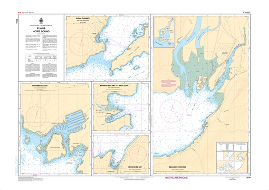 Chart 3534 - Plans - Howe Sound