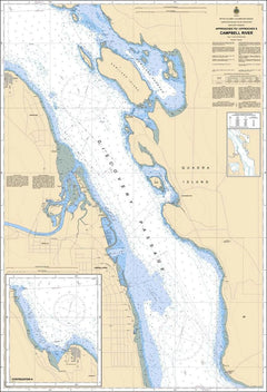 Chart 3540 - Approaches to/Approches à Campbell River - Steveston Marine and Hardware
