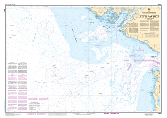 Chart 3602 - Approaches to/Approches à Juan de Fuca Strait