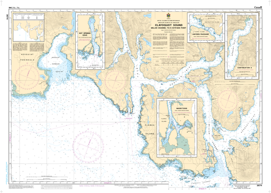 Chart 3674 - Clayoquot Sound, Millar Channel to  Estevan Point