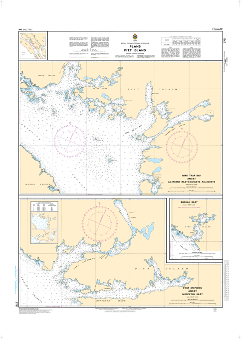 Chart 3721 - Plans Pitt Island - Steveston Marine and Hardware